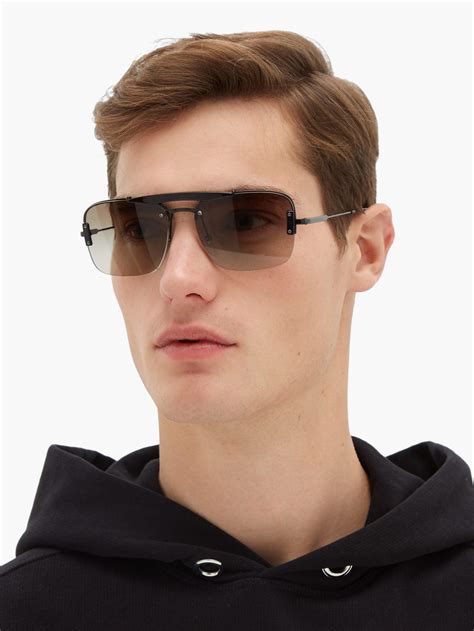 prada metal sport aviator sunglasses|prada aviator sunglasses men's.